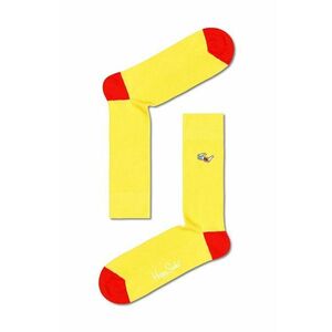 Ponožky Happy Socks pánske, žltá farba vyobraziť
