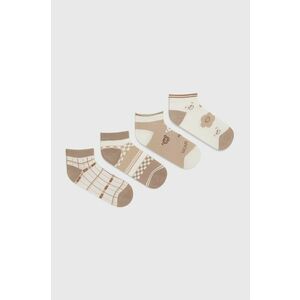 Ponožky Answear Lab (4-pak) dámske, béžová farba vyobraziť