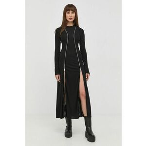 Šaty Victoria Beckham čierna farba, maxi, priliehavá vyobraziť