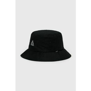 Bavlnený klobúk HUF čierna farba, bavlnený vyobraziť