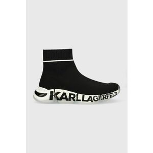 Tenisky Karl Lagerfeld Quadra čierna farba, vyobraziť