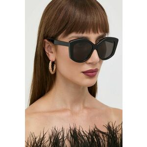 Slnečné okuliare Balenciaga dámske, čierna farba vyobraziť