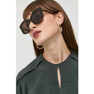 Slnečné okuliare Balenciaga dámske, hnedá farba vyobraziť
