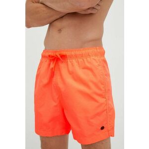 Plavkové šortky Superdry oranžová farba vyobraziť