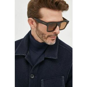 Slnečné okuliare Gucci pánske, hnedá farba vyobraziť