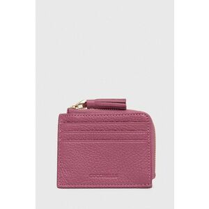 Kožená peňaženka Coccinelle dámsky, ružová farba vyobraziť