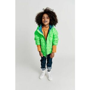 Detská páperová bunda Reima zelená farba, vyobraziť
