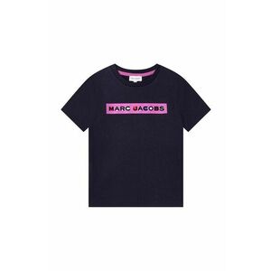 Detské bavlnené tričko Marc Jacobs čierna farba, s potlačou vyobraziť