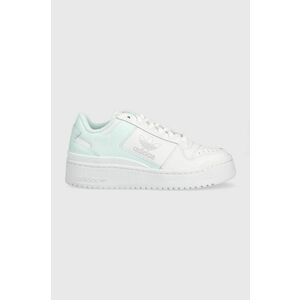 Kožené tenisky adidas Originals Forum Bold GY6985-WHT/ALMBLU, biela farba, vyobraziť