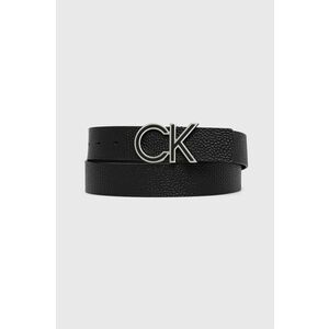 Kožený opasok Calvin Klein pánsky, čierna farba vyobraziť
