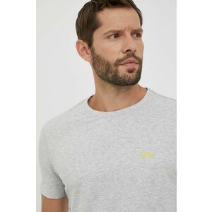 Bavlnené tričko BOSS BOSS ATHLEISURE šedá farba, jednofarebné vyobraziť
