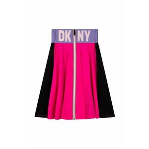 Dievčenská sukňa Dkny ružová farba, mini, áčkový strih vyobraziť