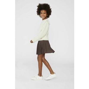 Dievčenská sukňa Michael Kors hnedá farba, mini, áčkový strih vyobraziť