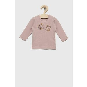Detské tričko s dlhým rukávom Name it ružová farba, s potlačou vyobraziť
