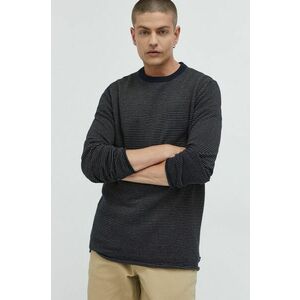 Bavlnený sveter Only & Sons pánsky, tmavomodrá farba, tenký, vyobraziť