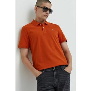 Bavlnené polo tričko Tom Tailor oranžová farba, jednofarebné vyobraziť