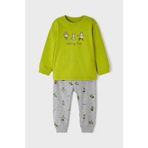 Detské pyžamo Mayoral zelená farba, s potlačou vyobraziť