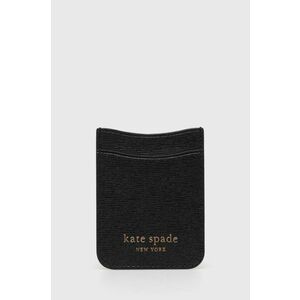 Kožené puzdro na karty Kate Spade čierna farba vyobraziť
