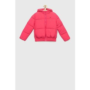 Detská bunda Tommy Hilfiger fialová farba vyobraziť