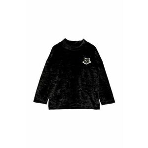 Detský sveter Mini Rodini čierna farba, tenký vyobraziť