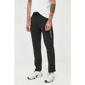 Nohavice Calvin Klein Jeans pánske, čierna farba, jednofarebné vyobraziť