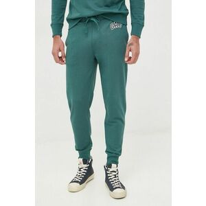 Nohavice GAP pánske, zelená farba, jednofarebné vyobraziť