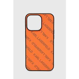 Puzdro na mobil Karl Lagerfeld Iphone 13 Pro / 13 6, 1" oranžová farba vyobraziť