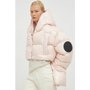 Páperová bunda MMC STUDIO Maffo dámska, ružová farba, zimná, oversize vyobraziť
