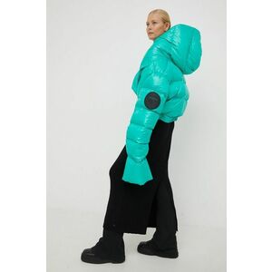 Páperová bunda MMC STUDIO Maffo dámska, zelená farba, zimná, oversize vyobraziť