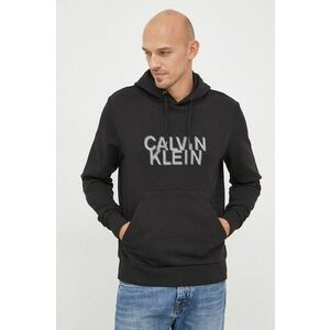 Mikina Calvin Klein pánska, čierna farba, jednofarebná vyobraziť