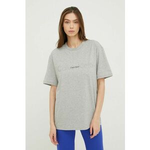 Pyžamové tričko Calvin Klein Underwear šedá farba, vyobraziť