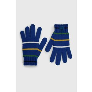 Detské rukavice s prímesou vlny United Colors of Benetton vyobraziť