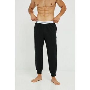 Pyžamové nohavice Calvin Klein Underwear pánske, čierna farba, jednofarebná vyobraziť