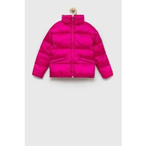 Detská bunda Tommy Hilfiger ružová farba, vyobraziť