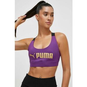 Športová podprsenka Puma Fit fialová farba vyobraziť