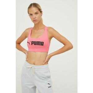 Športová podprsenka Puma Fit ružová farba, vyobraziť