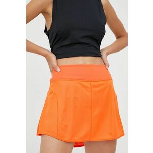 Sukňa adidas Performance oranžová farba, mini, rovný strih vyobraziť