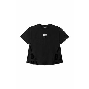 Detské tričko Dkny čierna farba, vyobraziť