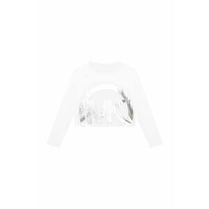 Detská bavlnená košeľa s dlhým rukávom Michael Kors biela farba, vyobraziť