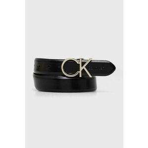 Kožený opasok Calvin Klein dámsky, čierna farba vyobraziť