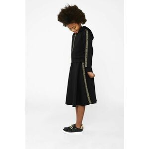 Dievčenská sukňa Michael Kors čierna farba, midi, áčkový strih vyobraziť