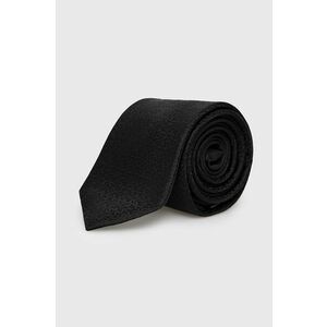 Hodvábna kravata Michael Kors čierna farba vyobraziť