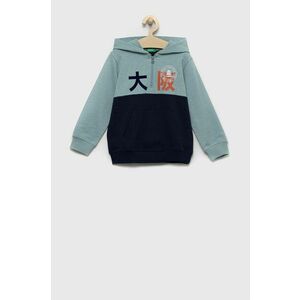 Detská bavlnená mikina United Colors of Benetton jednofarebná vyobraziť