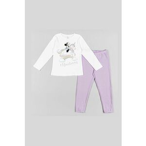 Detské pyžamo zippy fialová farba, s potlačou vyobraziť
