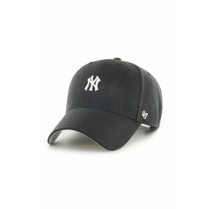 Čiapka 47brand Mlb New York Yankees čierna farba, s nášivkou vyobraziť