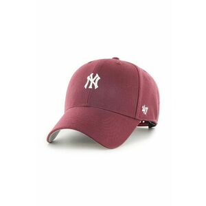 Čiapka 47brand Mlb New York Yankees bordová farba, s nášivkou vyobraziť