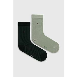 Ponožky Tommy Hilfiger dámske, zelená farba vyobraziť
