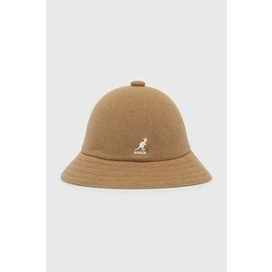 Vlnený klobúk Kangol béžová farba, vlnený vyobraziť