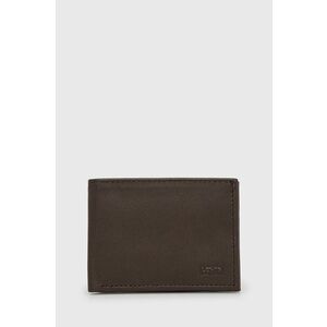 Kožená peňaženka Levi's hnedá farba vyobraziť