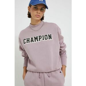 Mikina Champion 115439-EBY, dámska, fialová farba, jednofarebná vyobraziť